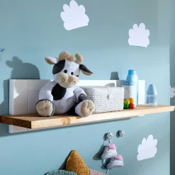 Landhaus Wandboard in Weiß & Eichefarben - Envicron