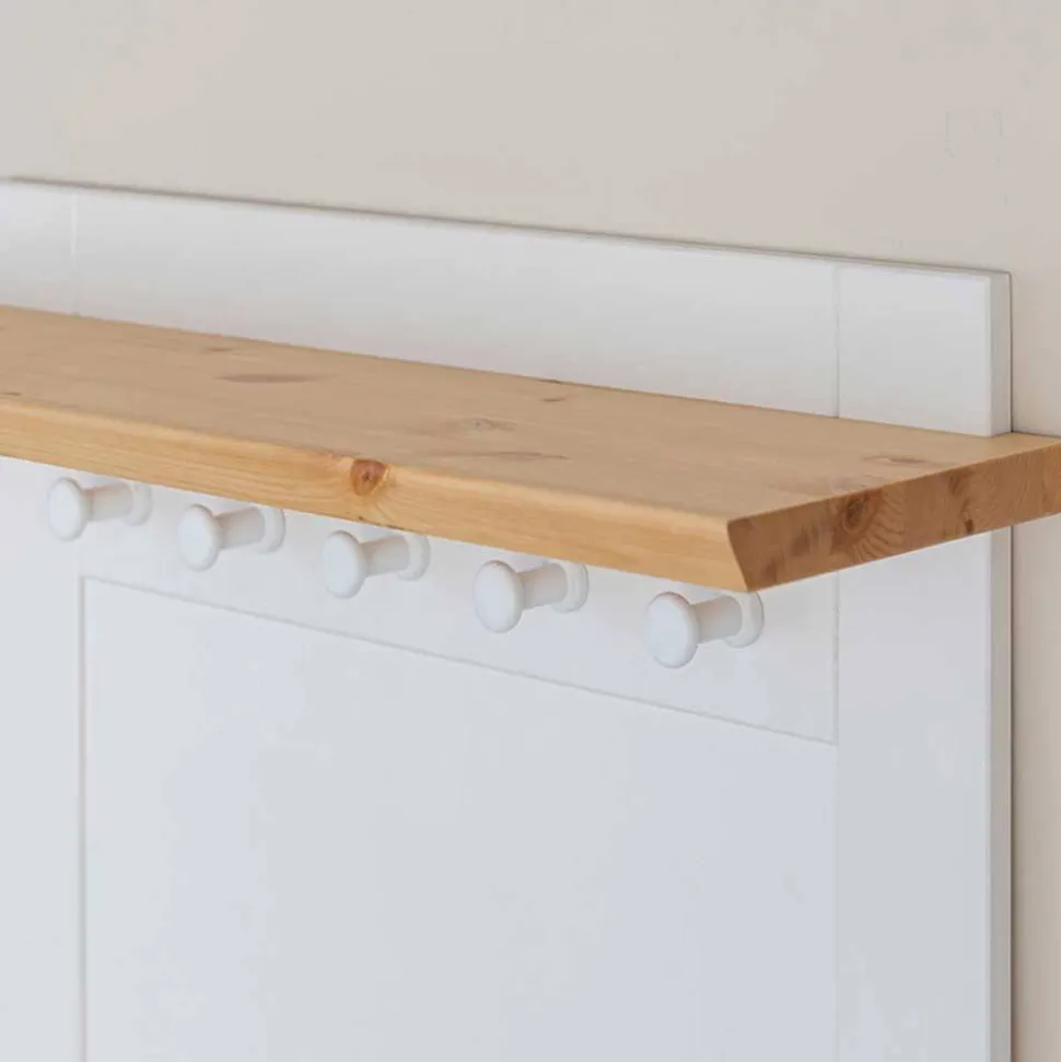 Landhaus Wandgarderobe aus Kiefer - Saluts