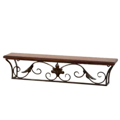 Landhaus Wandkonsole Juliama mit Metall Verzierung