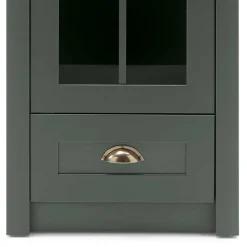 Landhaus Wohnwand in Dunkelgrün - Niestov (vierteilig)