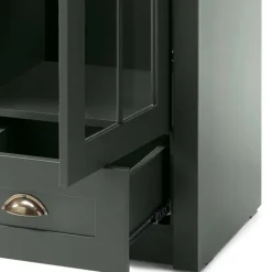 Landhaus Wohnwand in Dunkelgrün - Niestov (vierteilig)