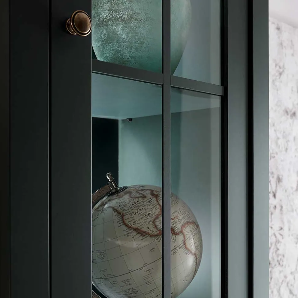 Landhaus Wohnwand in Dunkelgrün - Niestov (vierteilig)