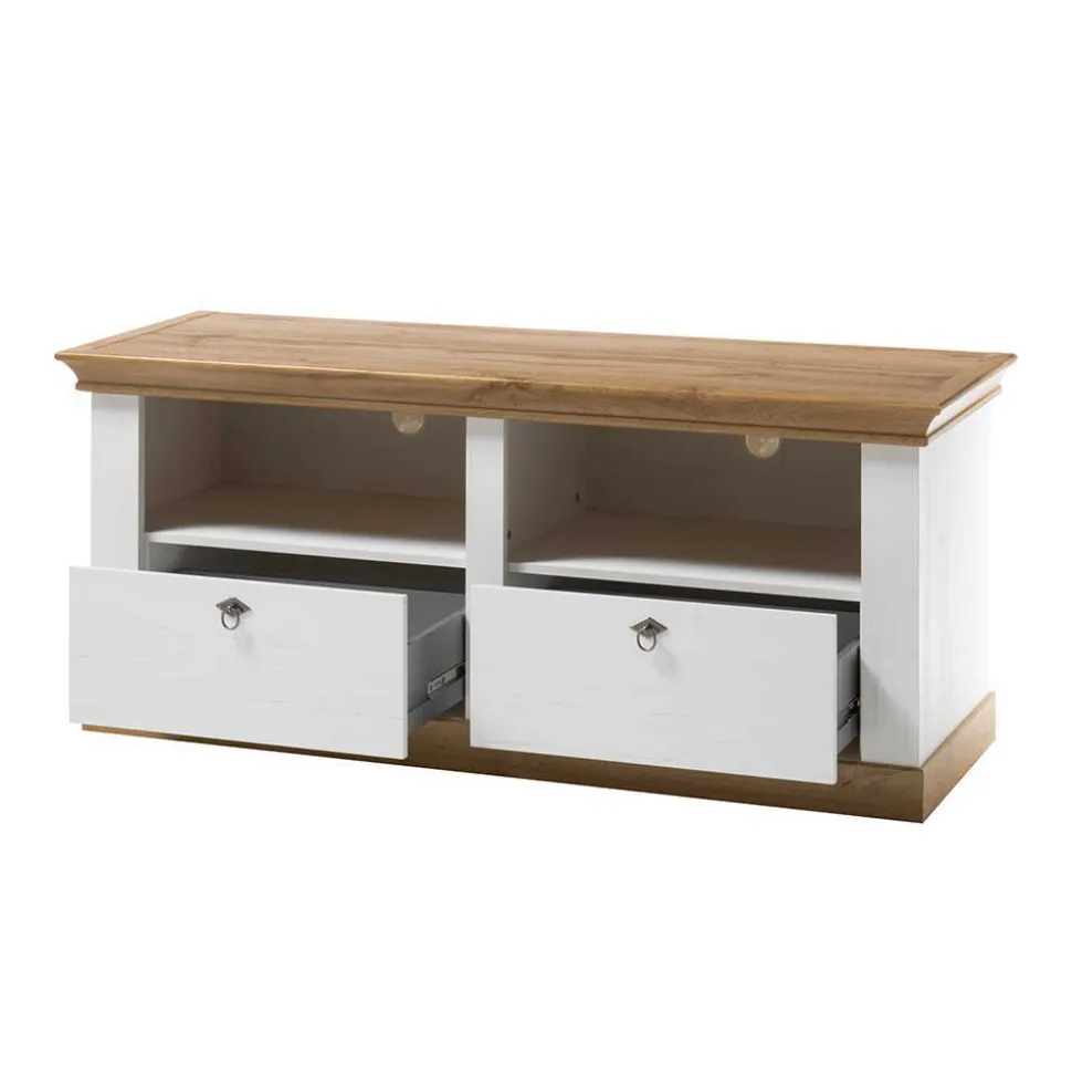 Landhaus Wohnzimmer Anbauwand Set - Diatara (vierteilig)