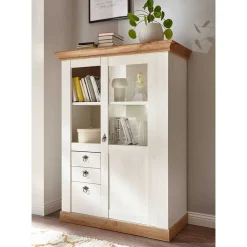 Landhaus Wohnzimmer Anbauwand Set - Diatara (vierteilig)