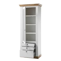 Landhaus Wohnzimmer Anbauwand Set - Diatara (vierteilig)