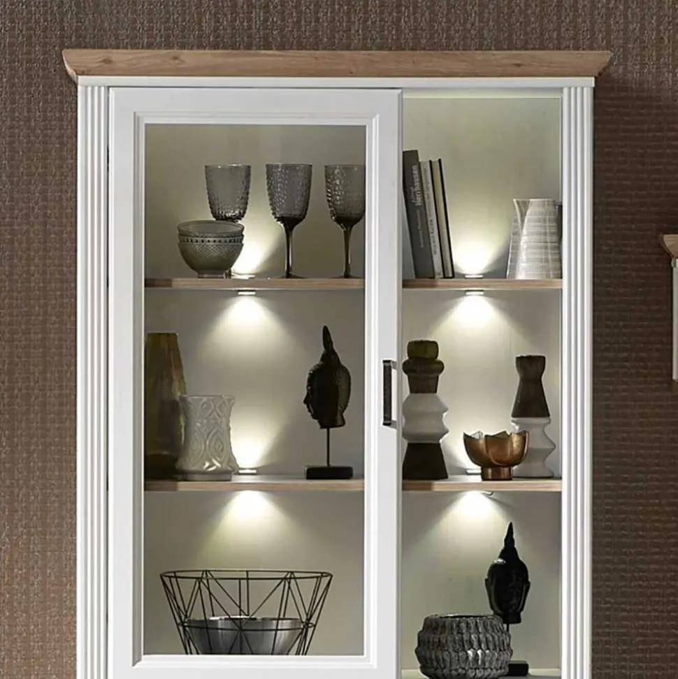 Landhaus Wohnzimmer Möbel beleuchtet - Sinolita (zweiteilig)