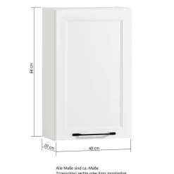 Landhausbadmöbel Kombination - Gyatso (vierteilig)