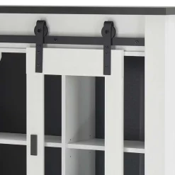 Landhausküche Oberschrank mit Glas Schiebetür - Eture