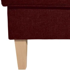 Landhaus-Ohrensessel in Rot und Buche - Lacaza