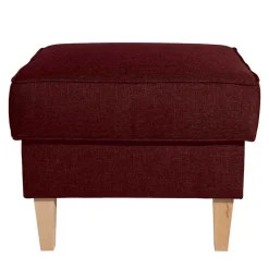 Landhaus-Ohrensessel in Rot und Buche - Lacaza