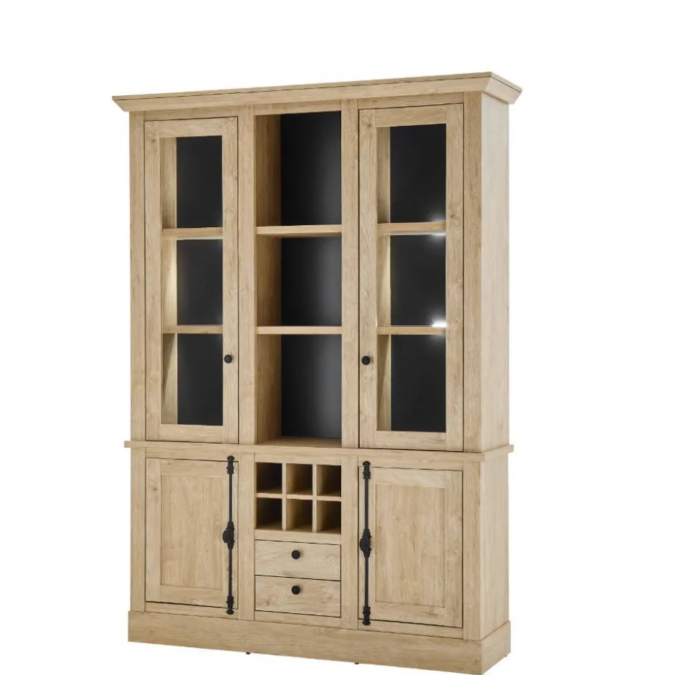 Landhaus-Schrank in Eiche Gold - Hengas