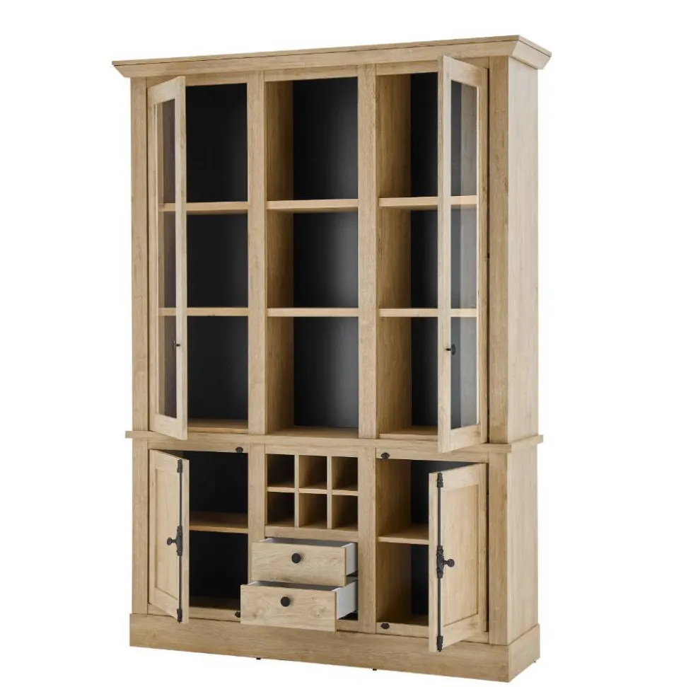 Landhaus-Schrank in Eiche Gold - Hengas