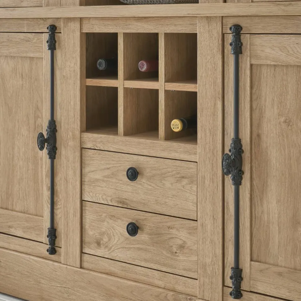 Landhaus-Schrank in Eiche Gold - Hengas