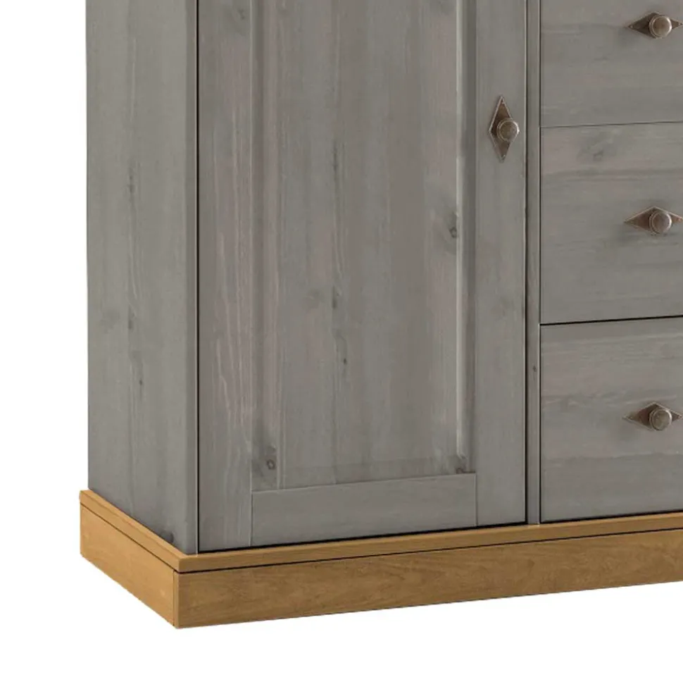 Landhausstil Kommode Cempino in Grau