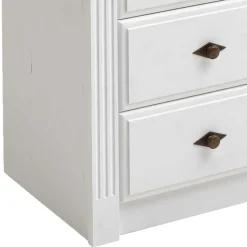 Landhausstil Kommode in Weiß & Grau - Caneon