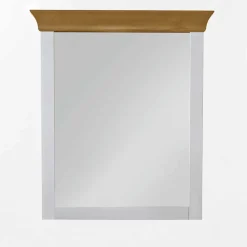 Landhausstil Möbel Set Sibiuta in Weiß (zweiteilig)