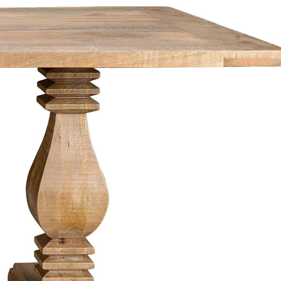 Landhaustisch aus Mangobaum Massivholz - Danaha
