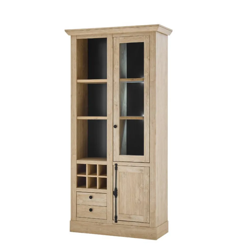 Landhaus-TV-Anbauwand Set - Hengas (dreiteilig)