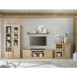 Landhaus-Wohnwand Set - Hengas (vierteilig)