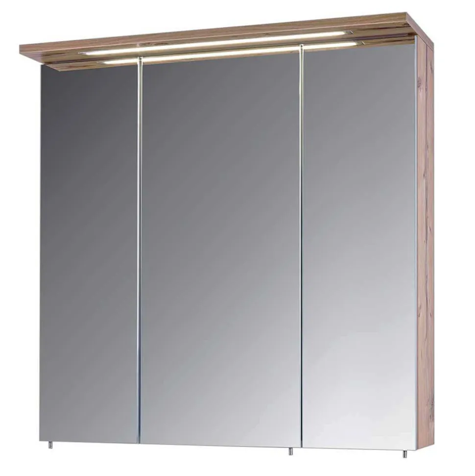 LED Bad-Spiegelschrank in Touchwood - Dadros