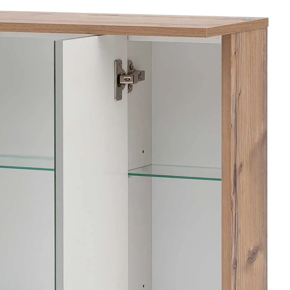 LED Bad-Spiegelschrank in Touchwood - Dadros