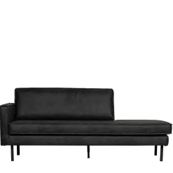 Leder Daybed in Schwarz - Avonita