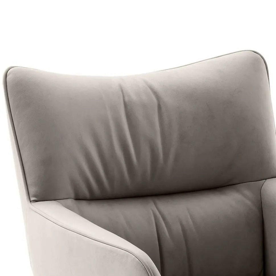 Leder Esstischstühle in Creme - drehbar - Klimaca (2er Set)