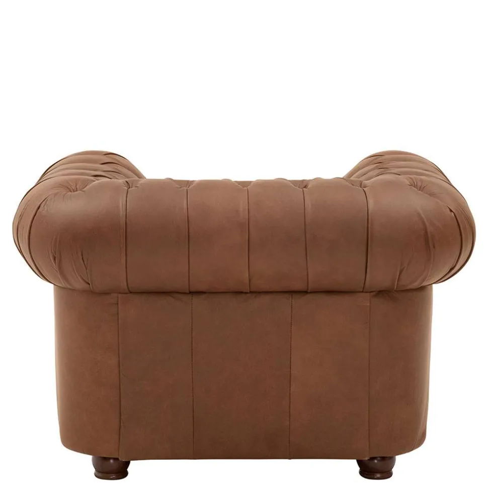 Leder Polstergarnitur Chesterfield - Gonron (dreiteilig)