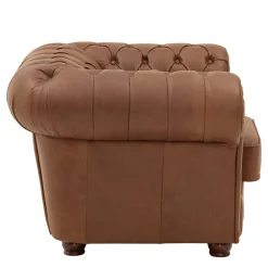 Leder Polstersessel im Chesterfield Look - Gonron