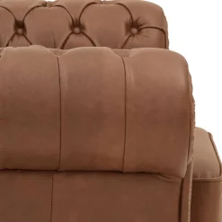 Leder Polstersessel im Chesterfield Look - Gonron