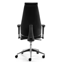 Leder Schreibtischstuhl in Schwarz - Bostaoro