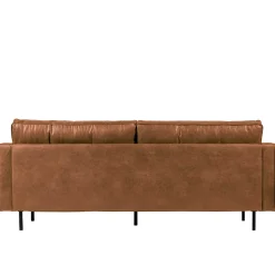 Leder 3-Sitzer Couch in Braun Cognac - Eterna