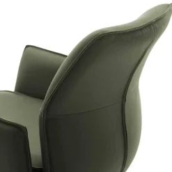 Leder-Barstühle mit Armlehnen - Asca (2er Set)