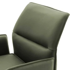 Leder-Barstühle mit Armlehnen - Asca (2er Set)