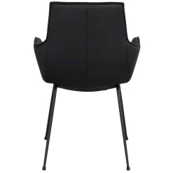 Lederstühle in Schwarz - Pomo (2er Set)