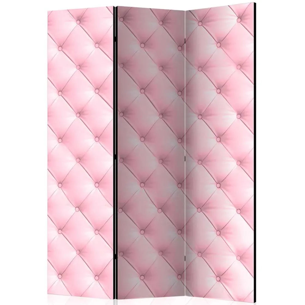 Leinwand Paravent in Rosa - Chesterfield - Mitalona