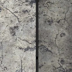 Leinwand Paravent in Steinoptik Grau - Contessa