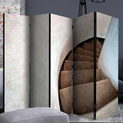 Leinwand Paravent mit Foto Wendeltreppe - Segrino