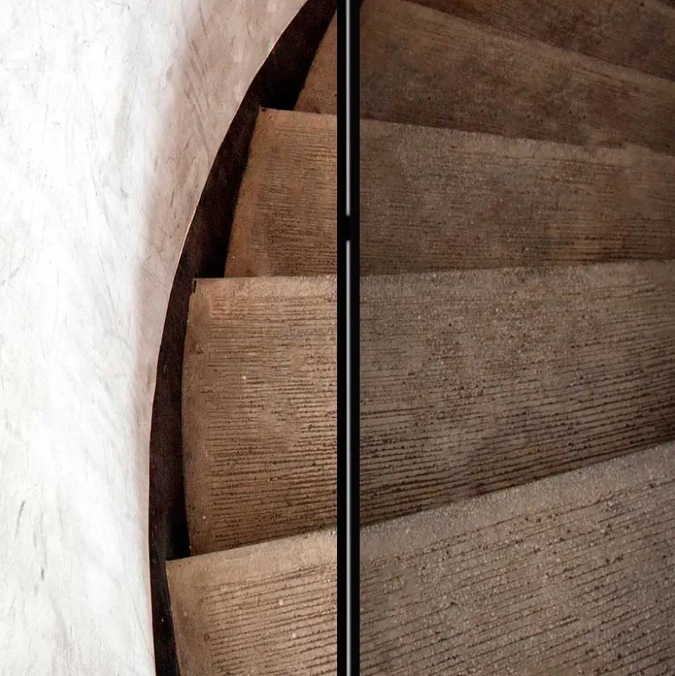 Leinwand Paravent mit Foto Wendeltreppe - Segrino