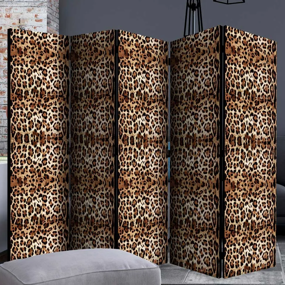 Leinwand Raumteiler mit Leopardenmuster - Castillo