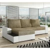 L-Form Bettsofa in Beige und Weiß - Scarlino