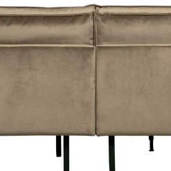 L-Form Wohnzimmer Sofa in Taupe Samt - Museo