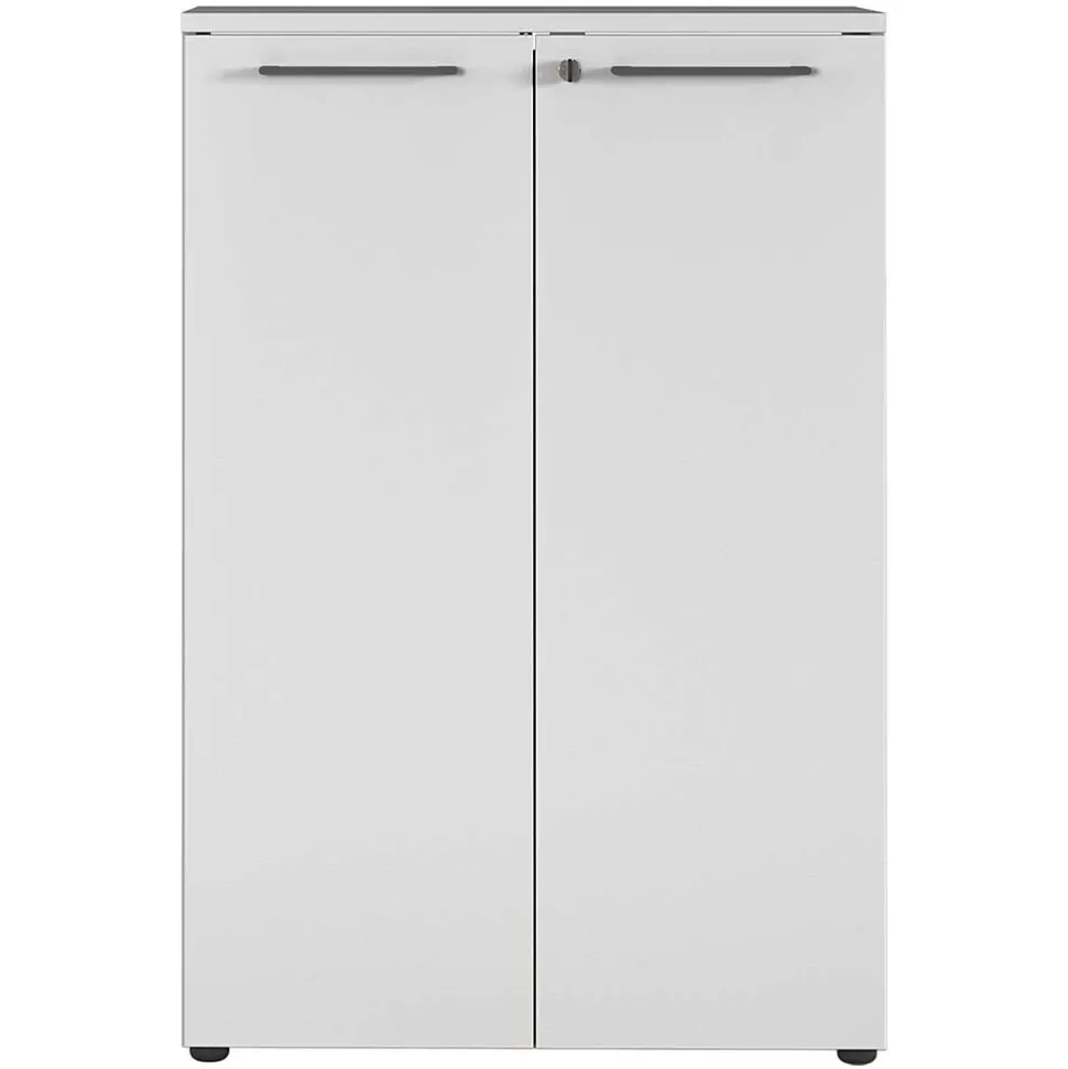 Lichtgrauer Aktenschrank 80x120x40 abschließbar - Ofledio