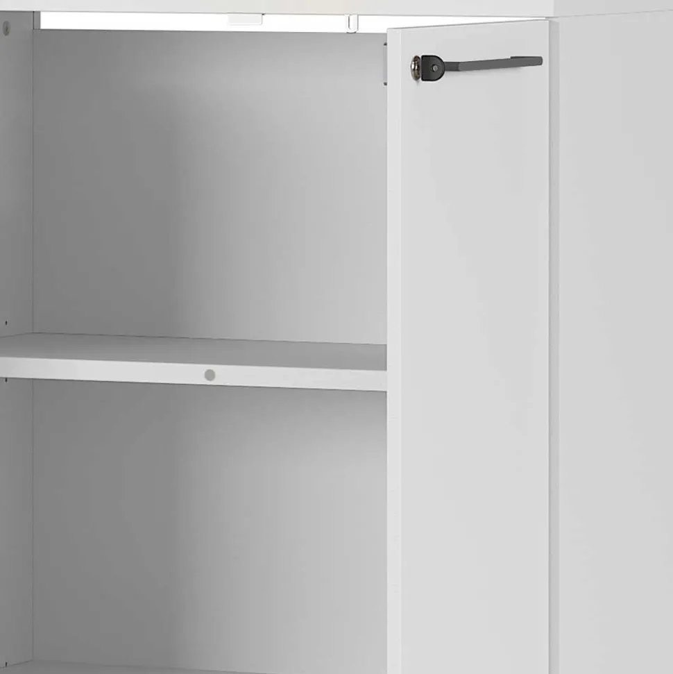 Lichtgrauer Aktenschrank 80x120x40 abschließbar - Ofledio