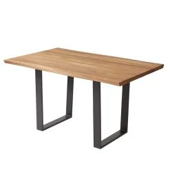 Live Edge Esstisch aus Wildeiche & Stahl - Sympatia