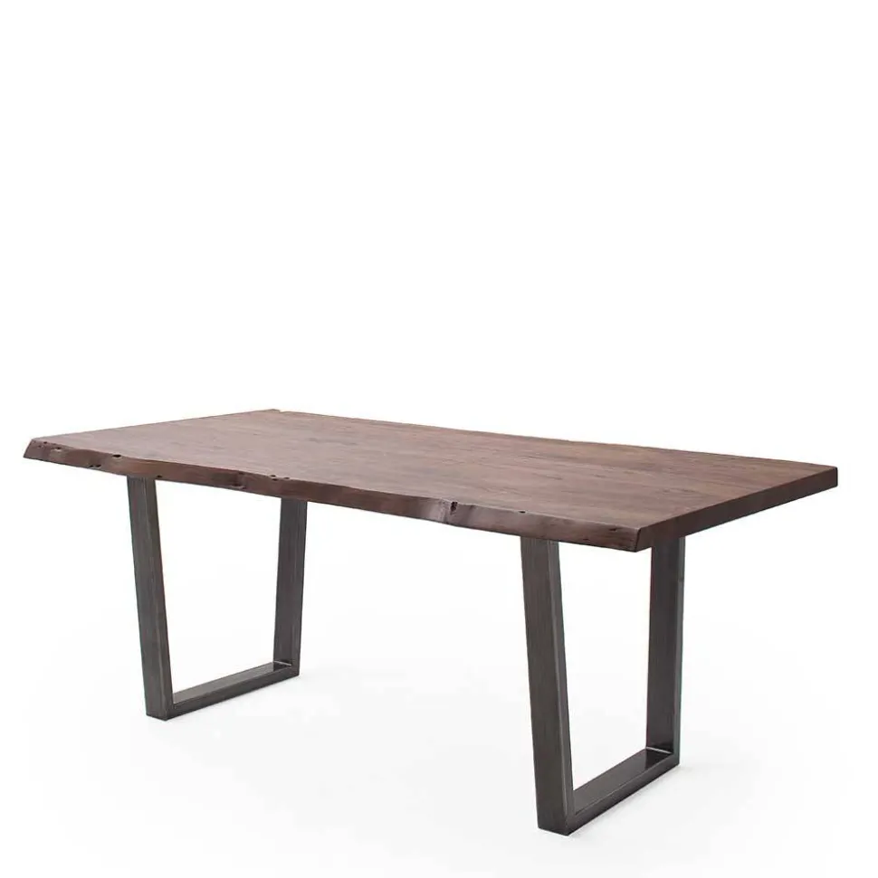 Live Edge Tisch in Walnuss Braun - Typhanie
