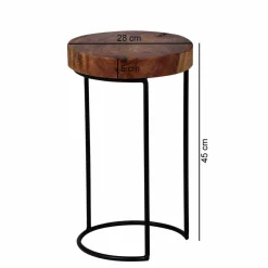 Loft Design Beistelltischchen Bebevos rustikal