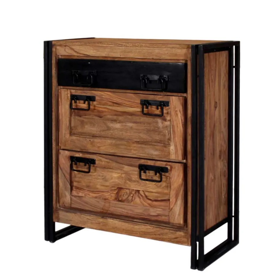 Loft Flurmöbel Set Mendoza aus Akazie Massivholz (neunteilig)