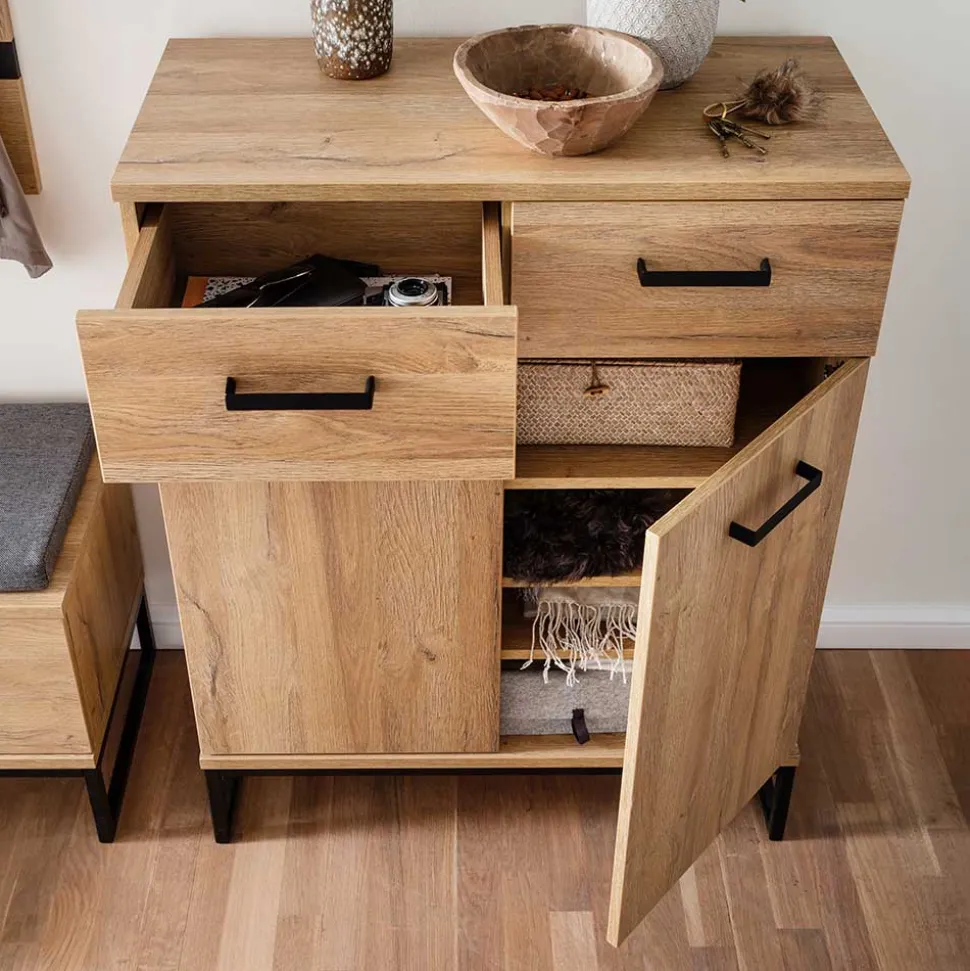 Loft Garderoben Möbel Kombination - Truvisas (fünfteilig)