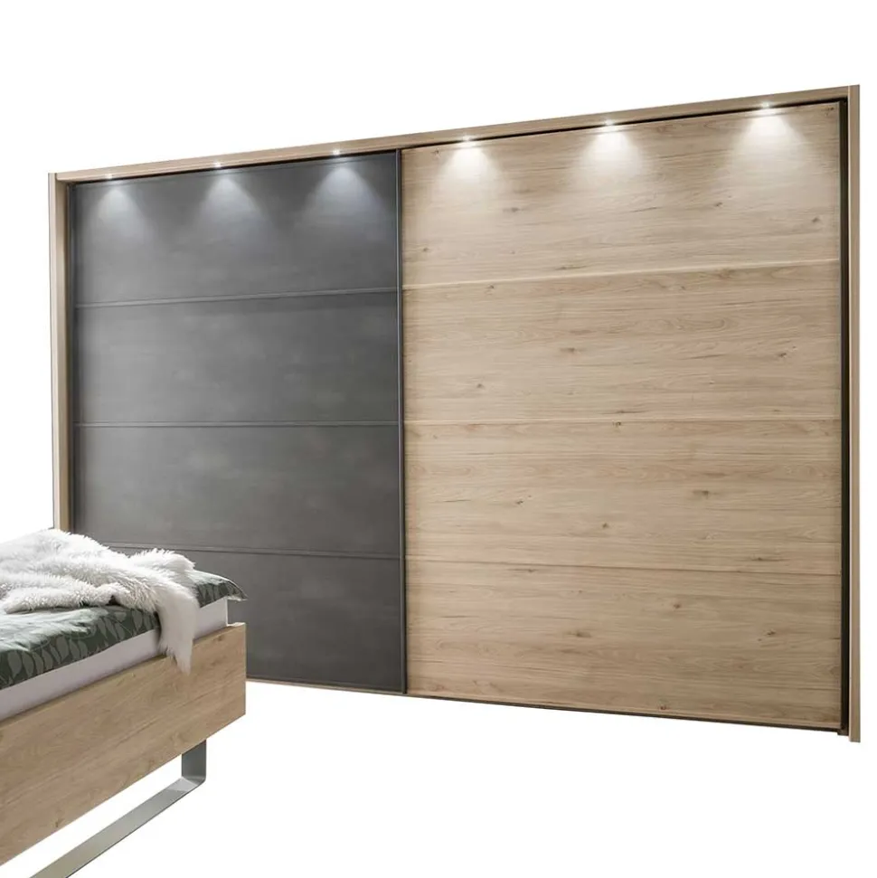 Loft Style Schlafzimmer komplett - Licruva (vierteilig)